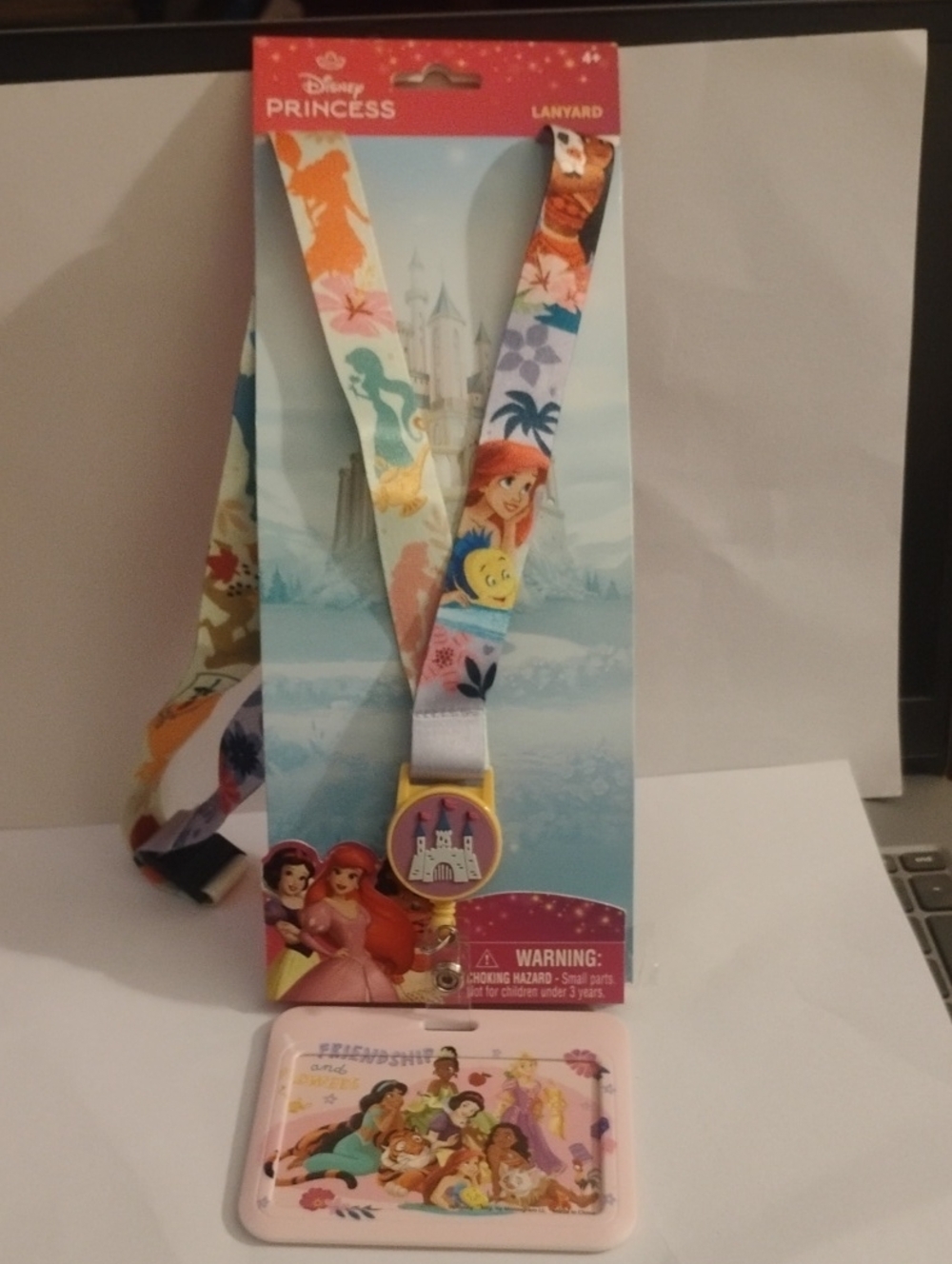 Disney Princess Pastel Multicolor Lanyard with ID Holder